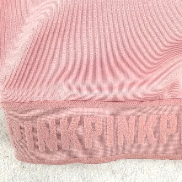 PINK Victoria's Secret Ultimate Lightly Lined Sports Bra Pink Small Balletcore - Picture 2 of 7
